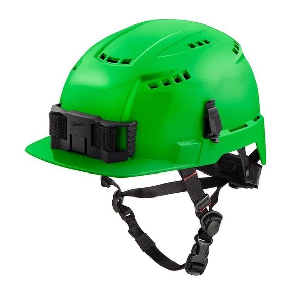 MILWAUKEE 48731326 FRONT BRIM VENTED SAFETY HELMET GREEN - Picture 1 of 9